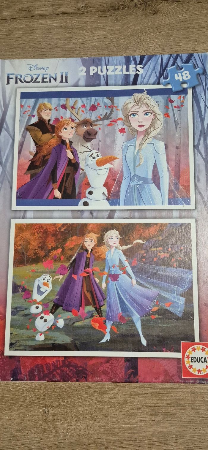 2 puzzles La Reine des neiges - photo numéro 3