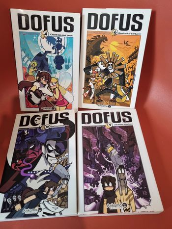 lot de 4 mangas de la série Dofus Ankama