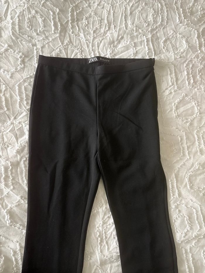 Pantalon tissu noir Zara