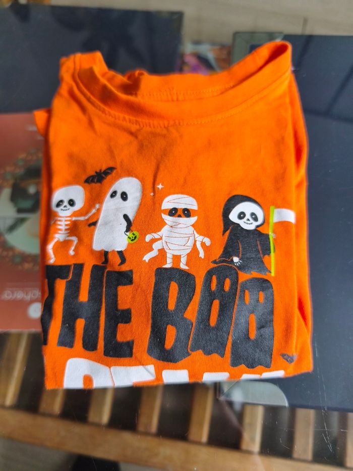 T-shirt manches longues halloween 3/4 ans - photo numéro 3