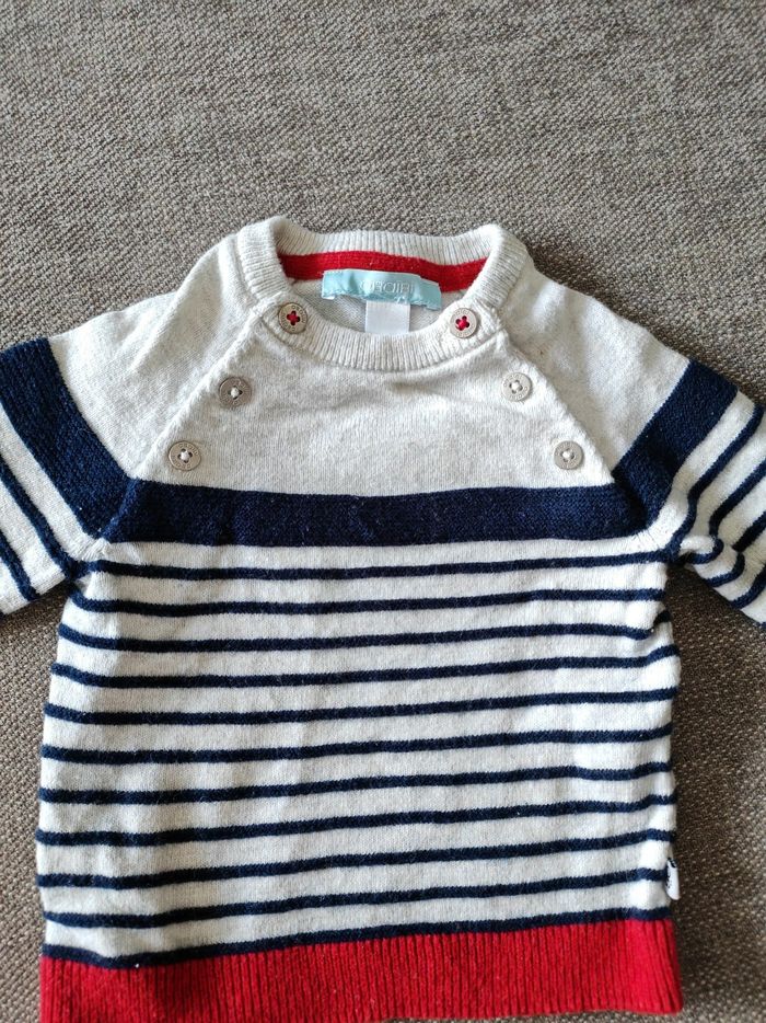 Pull Okaïdi bébé garçon 3 mois - photo numéro 2