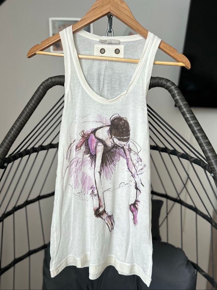 T-shirt femme sans manches Maje