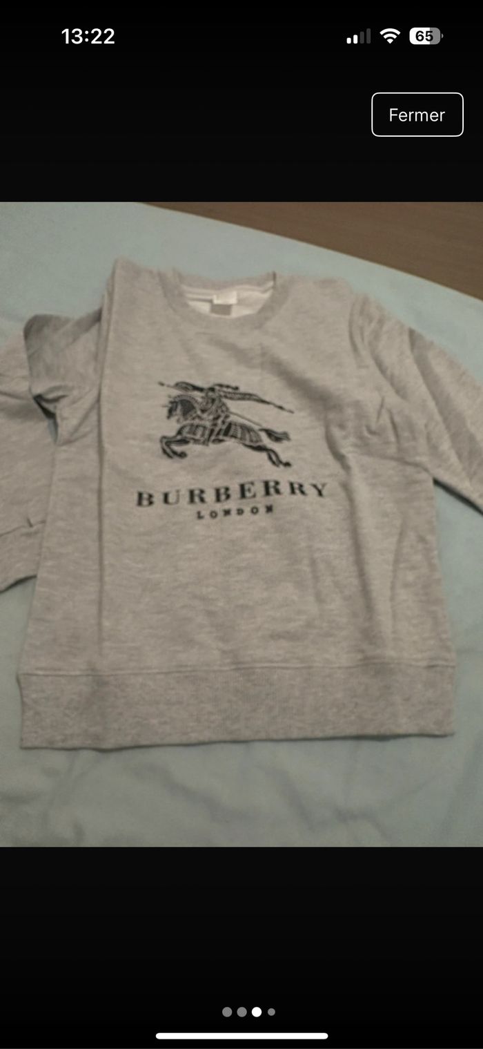 Pull burberry enfants