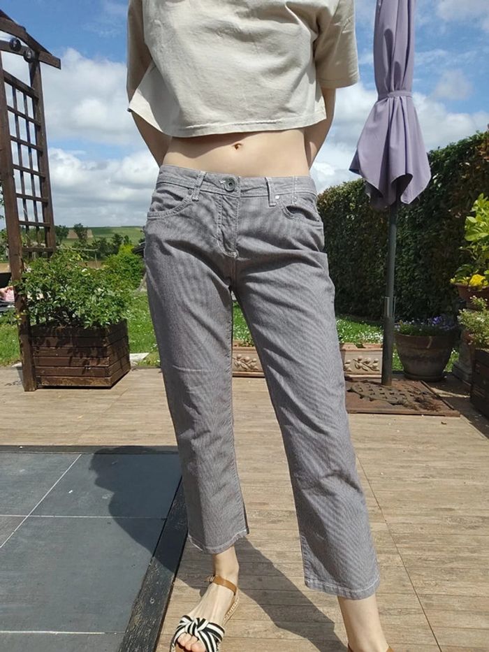 Pantacourt rayé gris T40- Active Wear La Redoute - photo numéro 3