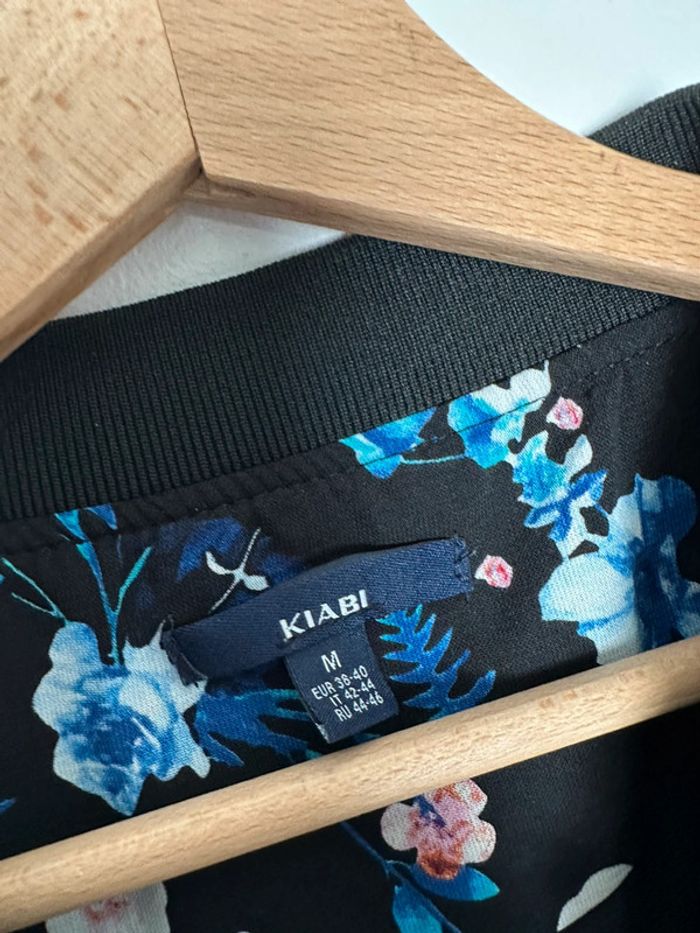 🌸Veste Bombers fleurie - Kiabi - ton bleu 🌸 - photo numéro 4