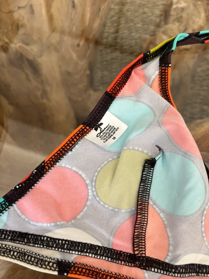 Maillot de bain 2 pièces Livia 38 multicolore ronds - photo numéro 5