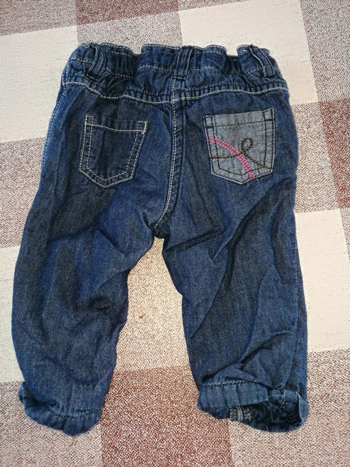 Jeans bleu doublure épaisse C&A 6 mois - photo numéro 4