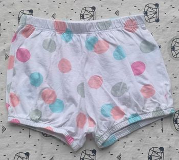 Short à pois taille 9/12 mois