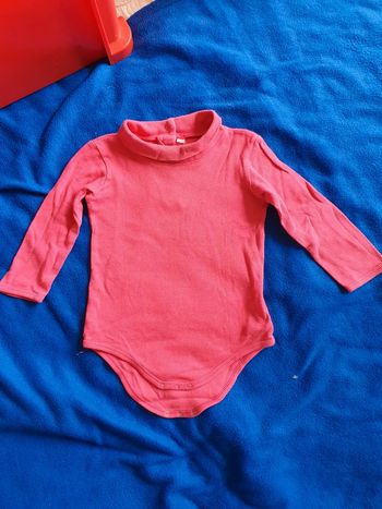 Body rose 24 mois coton rose in extenso