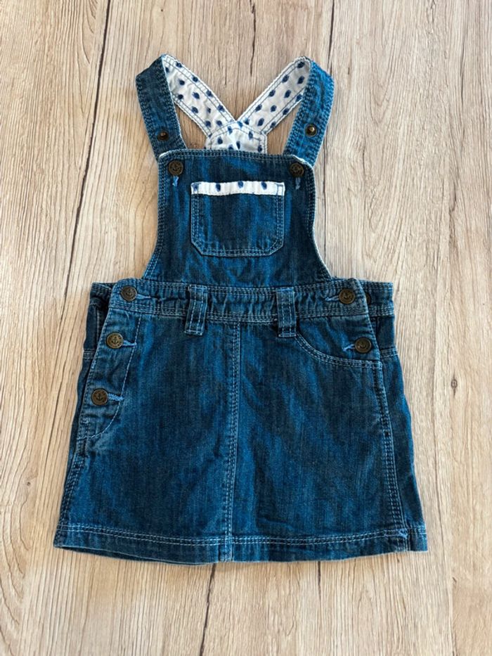 Robe en jeans bébé fille 12mois Grain du blé