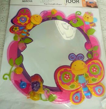 Miroir repositionnable stickers 3 D