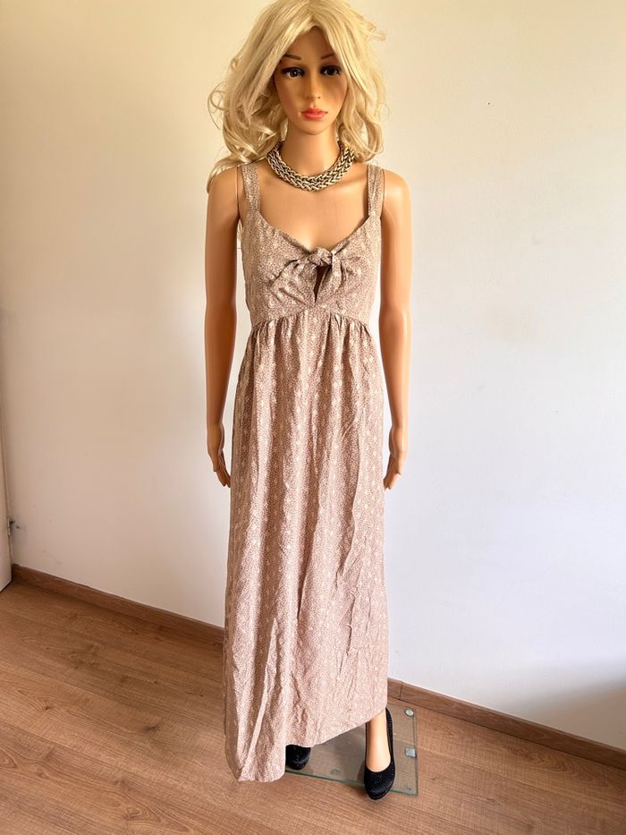 Robe longue à bretelles Made in Italy taille unique bon état (avec défaut) - photo numéro 3