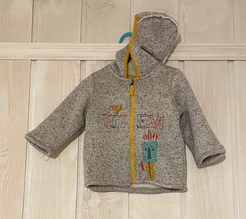 Gilet zippé à capuche doublé sherpa