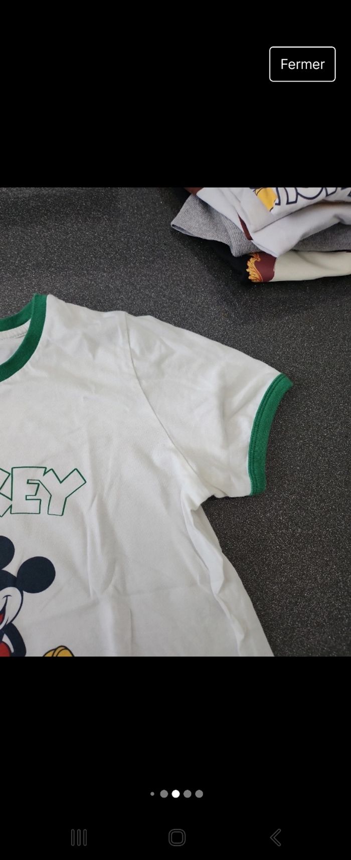 T shirt blanc Disney mickey - photo numéro 4