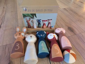 Jeu de quilles tissus