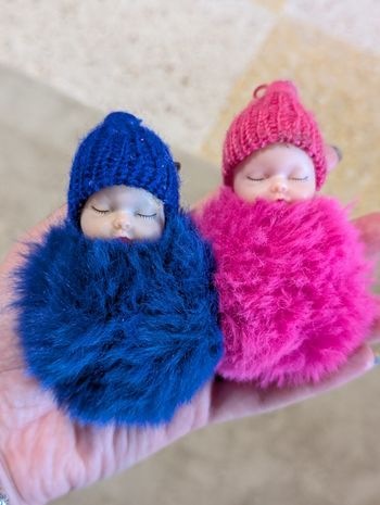 2 bébés pompoms