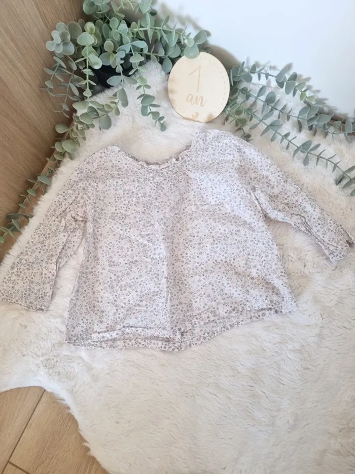 Blouse fleurie 12M