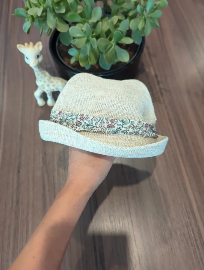 Chapeau ruban fleurs T45 - photo numéro 3