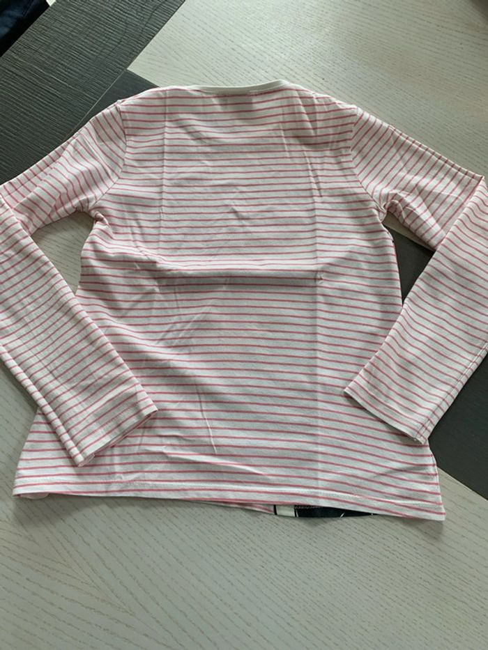 Tee-shirts marinière Minnie 8 ans Disney neuf - photo numéro 6