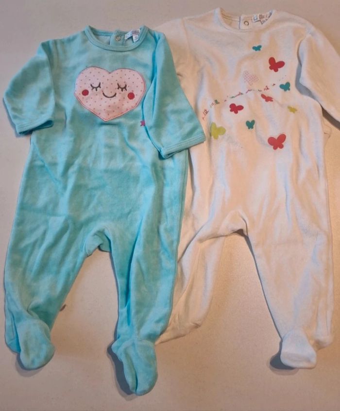 Lot 2 pyjamas velours