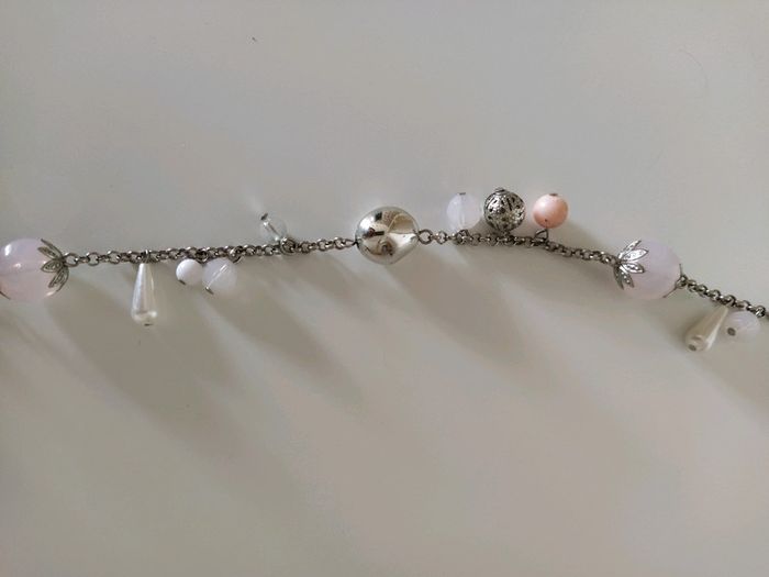 Sautoir rose poudré - photo numéro 3
