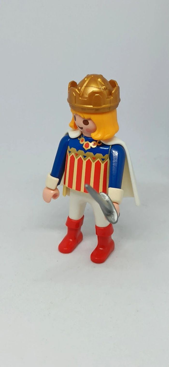 Homme prince avec cape blanche et épée playmobil - photo numéro 4