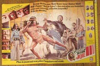 Ancien poster Group action joe 1977 karaté vintage