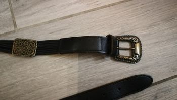 Ceinture en cuir et lacets cirés style Bohême