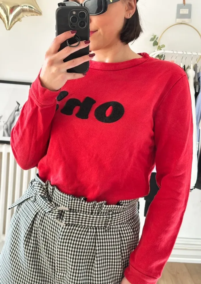 Sweat Claudie Pierlot rouge Oh taille 38