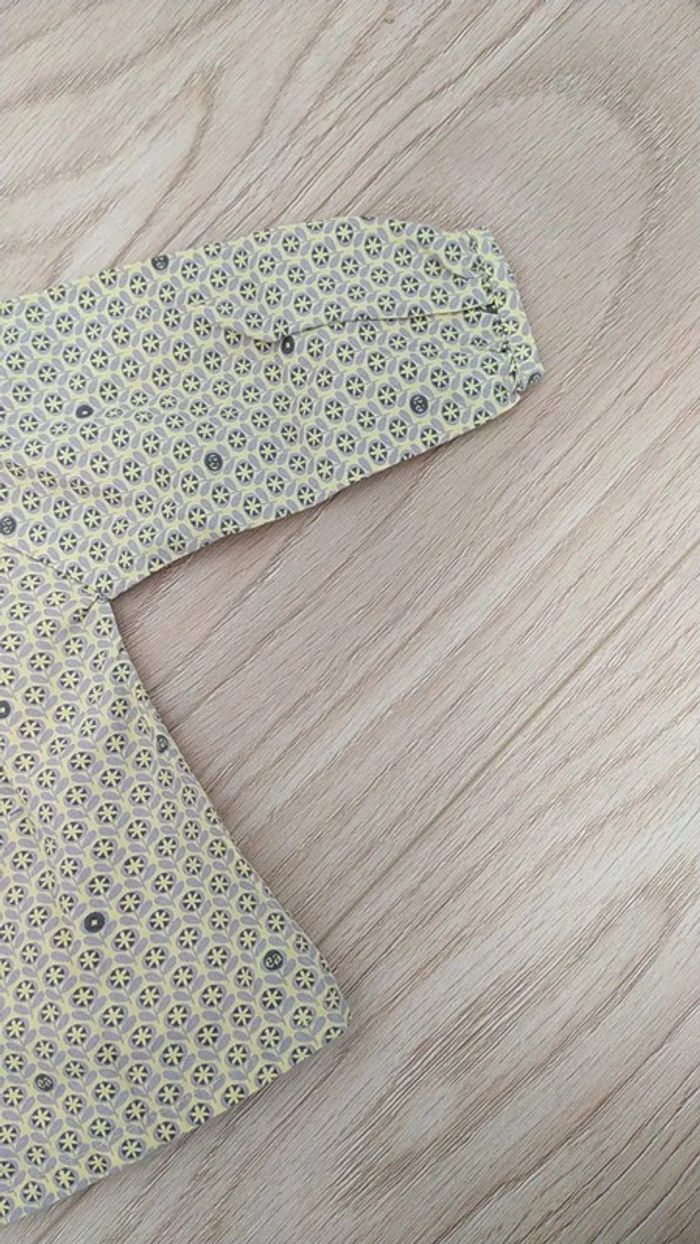 Chemisier manches longues jaune 3 mois - photo numéro 7