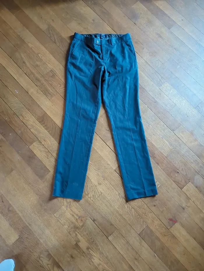 Pantalon bleu marine homme Kiabi slim fit taille 38