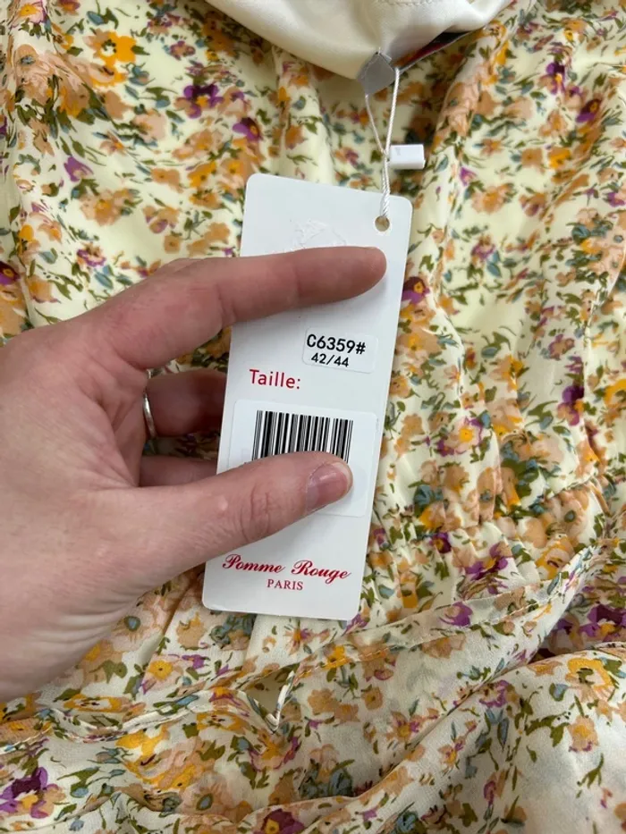 Robe femme taille 42 taille 44 fleurie robe mi longue robe neuve - photo numéro 11