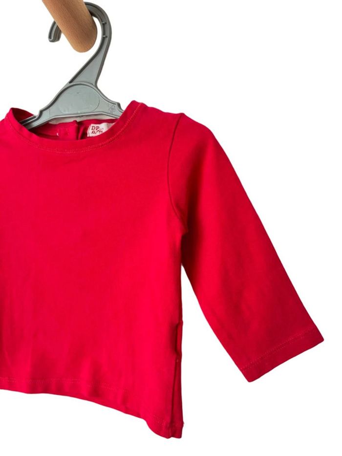 T-shirt manches longues rose fuchsia - DPAM 6 mois (67cm) - photo numéro 2