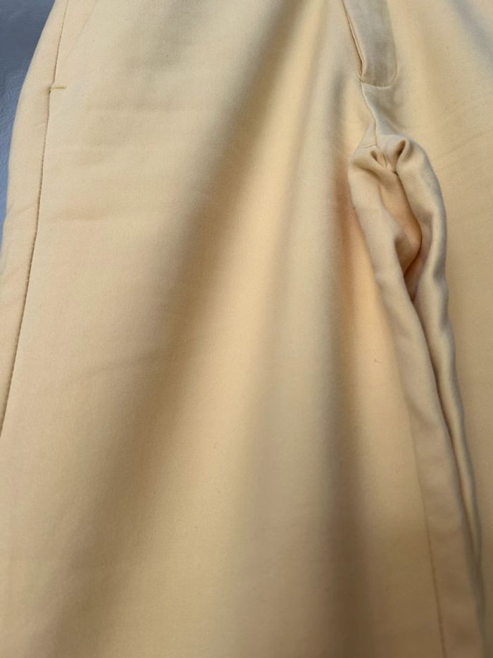 pantalon cigarette jaune zara 34 - photo numéro 3