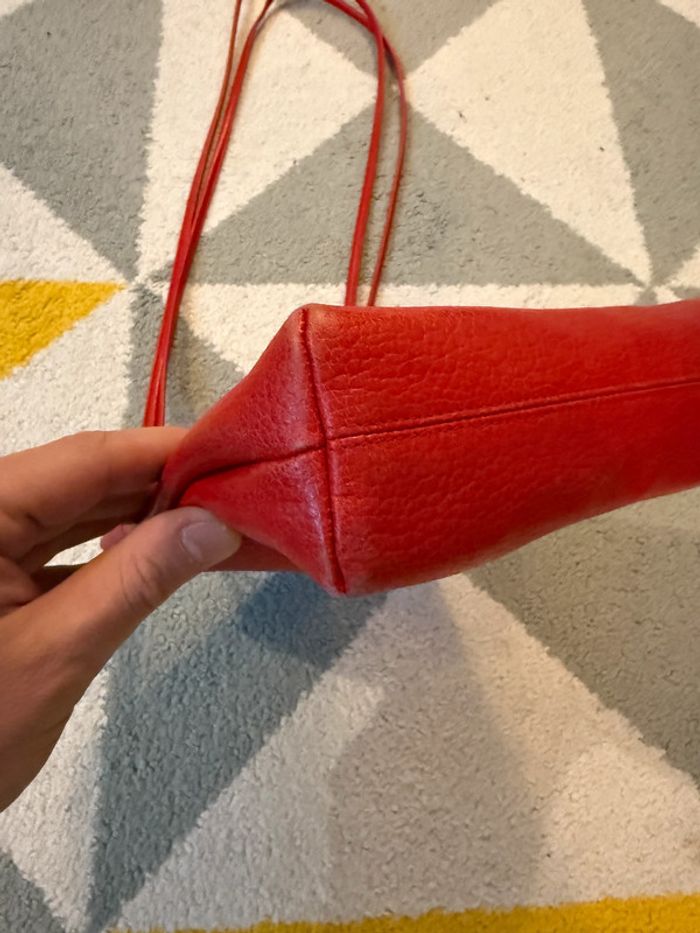 Sac à bandoulière en cuir vintage Georges Rech - photo numéro 5