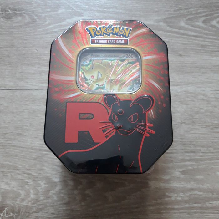 Boîte en métal Pokémon Pokébox Persian EX de la Team Rocket NEUVE