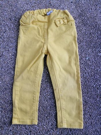 Pantalon gémo 24 mois jaune