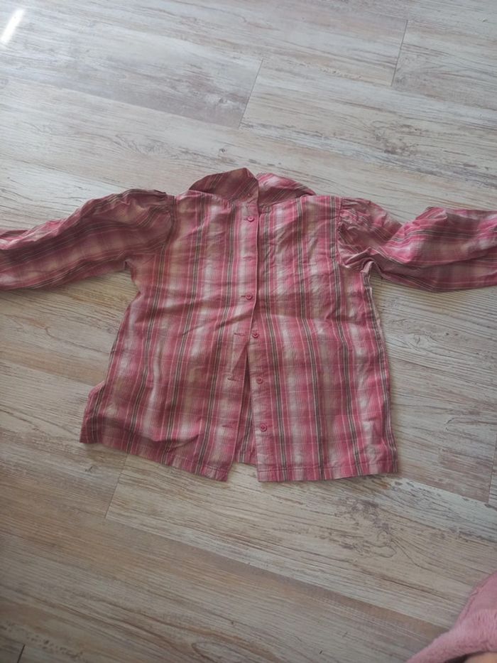 Chemise à carreaux rose. - photo numéro 2