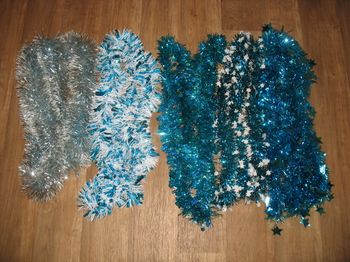 LOT DE 5 GUIRLANDES DE NOËL TURQUOISE - n°29