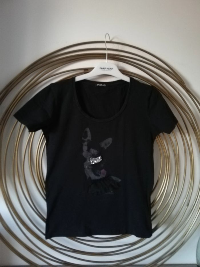 Tshirt noir à manches courtes Phard taille M - photo numéro 5