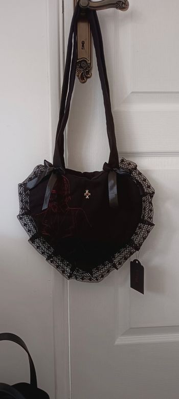 Sac cœur noir gothique Death Note