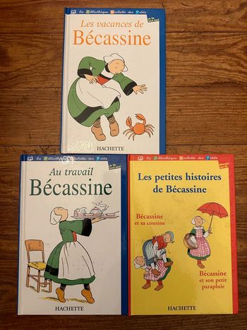 Lot de 3 livres Bécassine Bibliothèque Hachette des petits anciens vintage bd albums