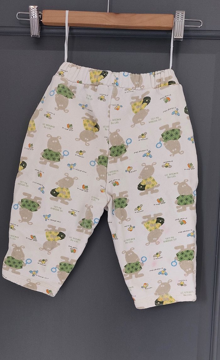 Pantalon molletonné avec motifs TBE - 12 mois - photo numéro 3
