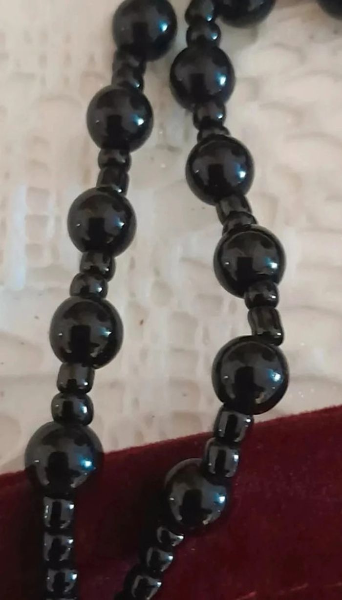 Collier pendentif Pixiu chinois en pierre d'obsidienne Feng Shui - photo numéro 3