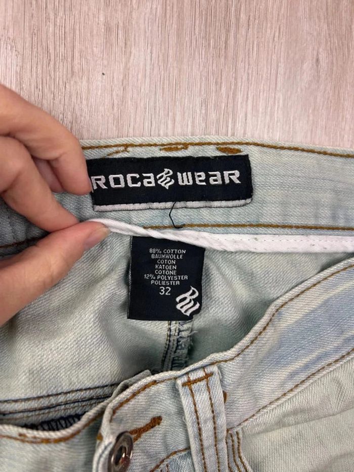 Jean Baggy Hip-Hop Y2K Rocawear Brodé Brooklyn - Taille 32 (Équivalent 42) - photo numéro 13