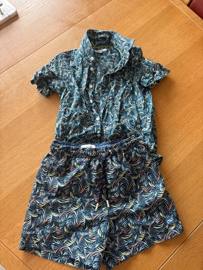 Ensemble chemise short enfant