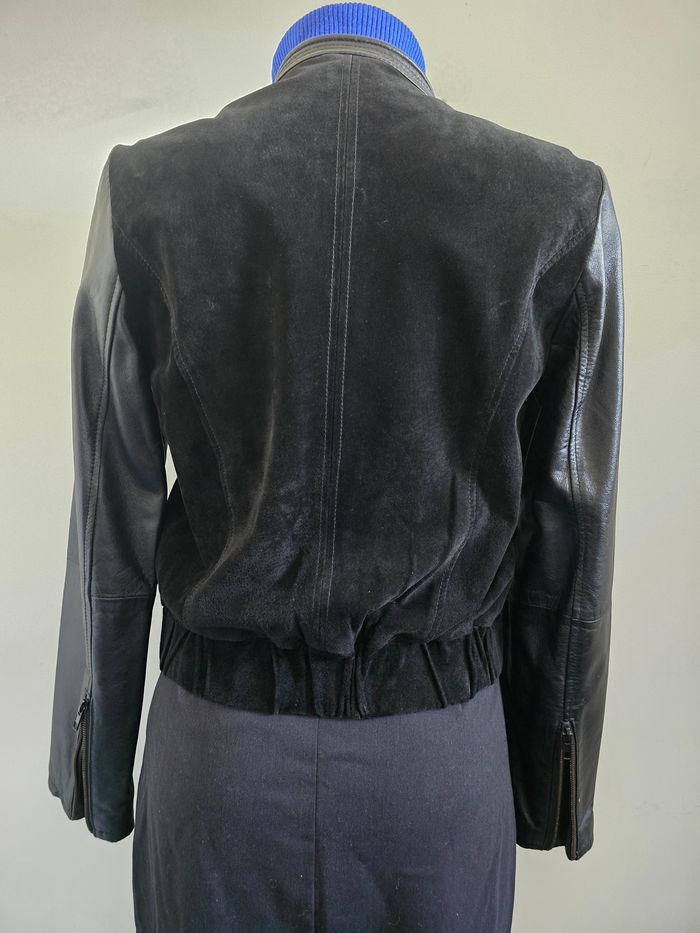 📌 Veste Bombers MANGO Cuir & Daim - photo numéro 6