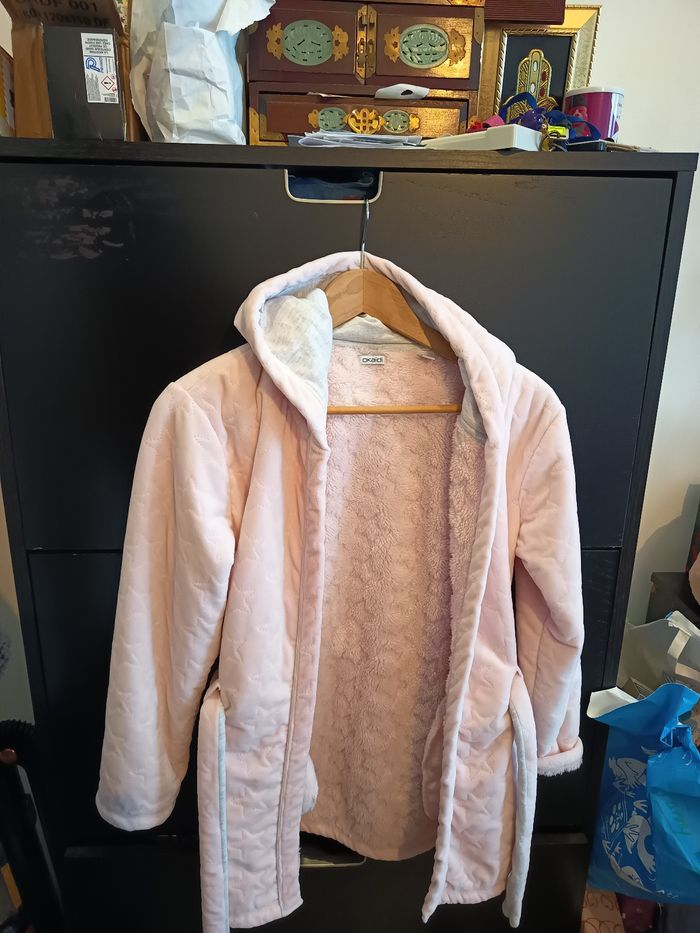 Peignoir enfant rose