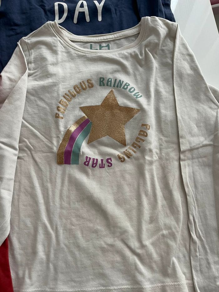 Lot 4 tee shirts fille - photo numéro 3