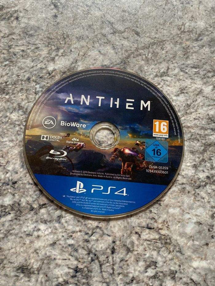Anthem ps4